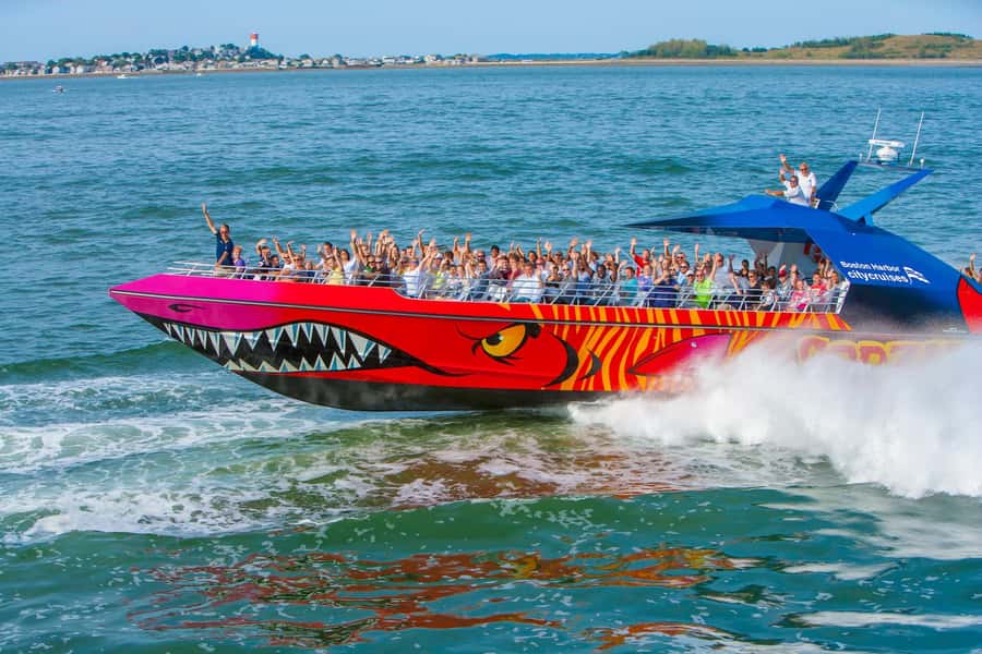 Boston: City Cruises Harbor Codzilla High Speed Thrill Boat - Codzilla at 40 mph: the Boston Harbor thrill with loud music and big turns