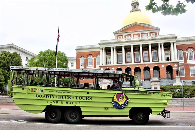 Boston Duck Boat Sightseeing City Tour with Cruise Along Charles River - Boston’s civic core: State House, library, and the Revolution-era footprint