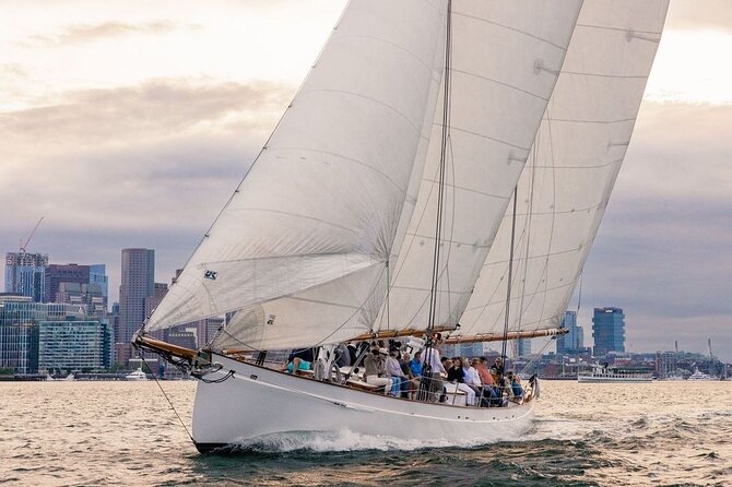 Boston Harbor Sunset Sail Tour - Fan Pier and the skyline at sunset: how the timing helps your photos