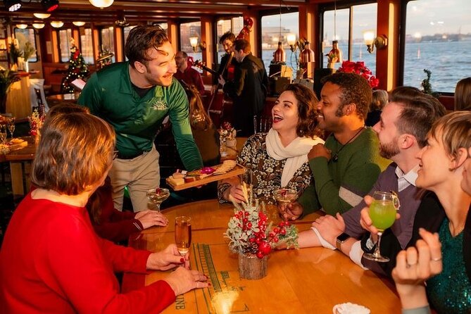 Boston Holiday Cocoa Cruise - Where You Board at 60 Rowes Wharf (and How the Yacht Feels Inside)