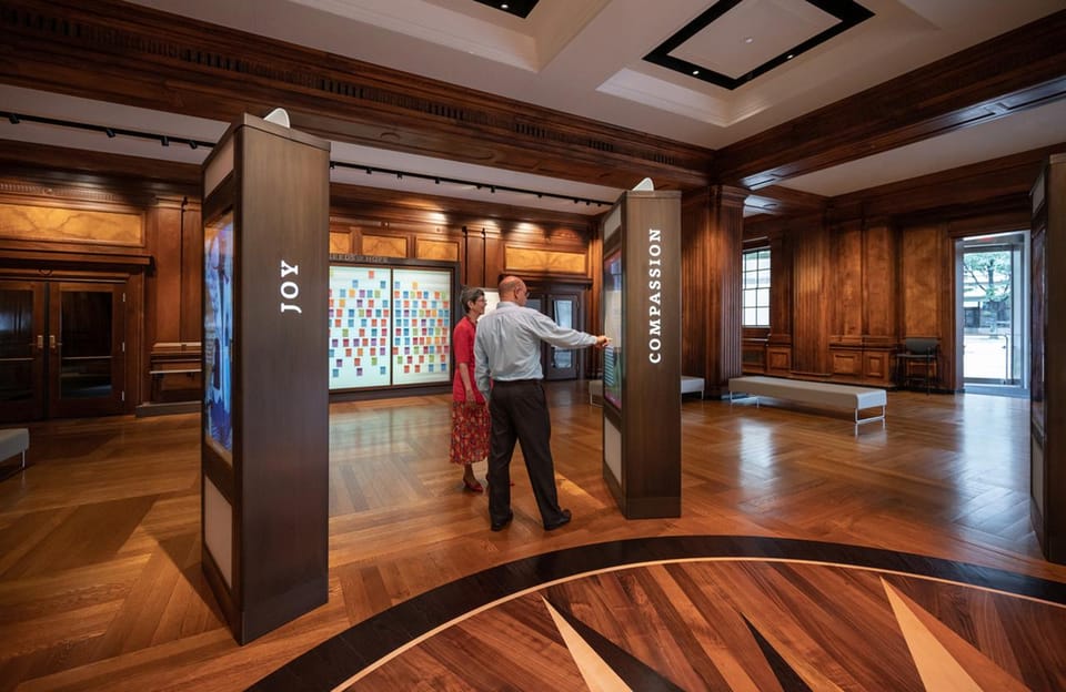 Boston: Mapparium® globe + How Do You See the World?™ - Entering the 1935 Mapparium Globe: a three-story world you can walk through