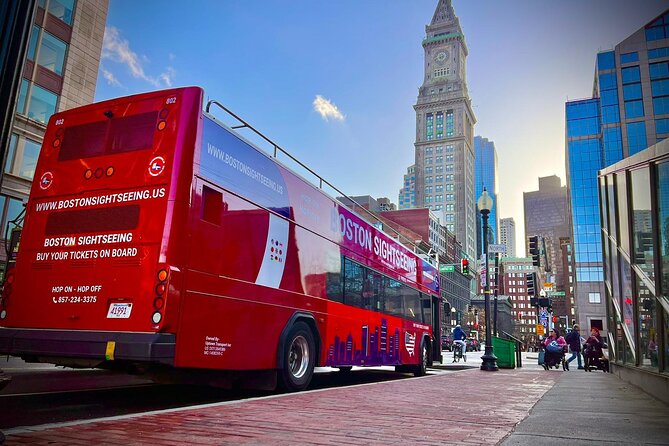 Boston Sightseeing Single Ride Pass With Double Decker Tour Bus - Old State House: historic Boston from the upper deck