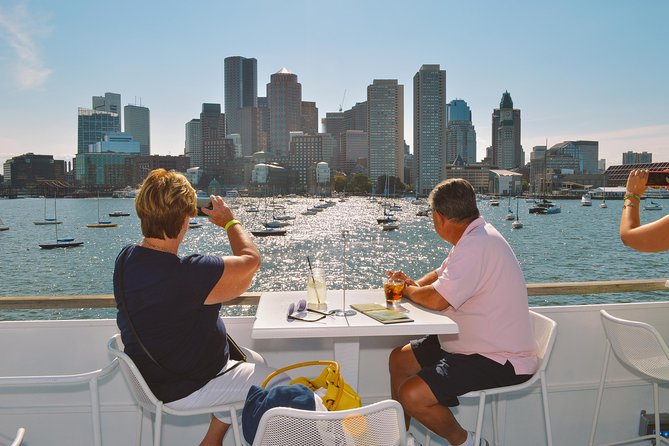 Boston Signature Lunch Cruise - The Spirit of Boston experience: tables, climate control, and the big outdoor deck