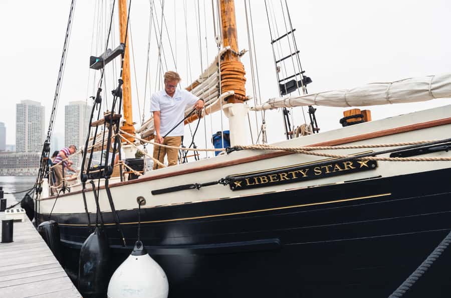 Boston: Sunset Tall Ship Harbor Cruise - Getting oriented at Fan Pier Marina (and finding Liberty Star)