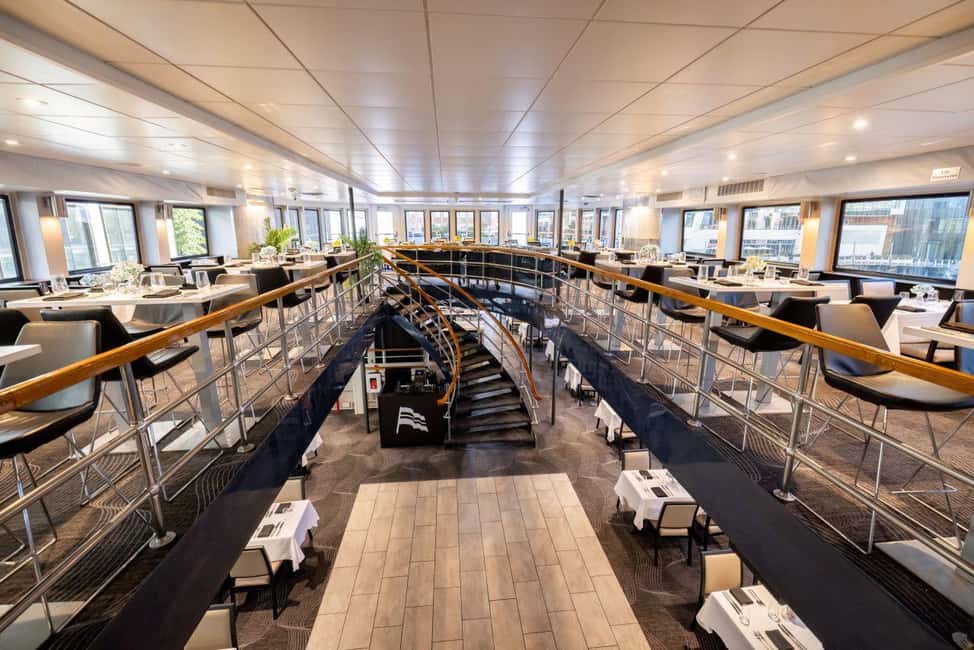 City Cruises Boston: Boston Harbor Lunch or Dinner Cruise - Onboard Energy: DJ, Dancing, Games, and a Real Crowd Mood