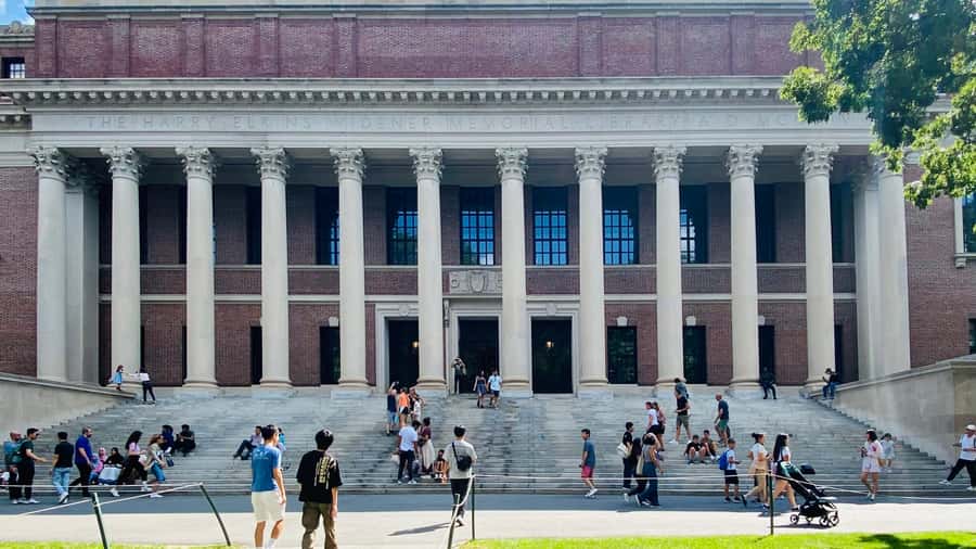 Harvard: America's oldest university - walking tour in French - Widener Library: the “mysteries” you’ll actually understand afterward