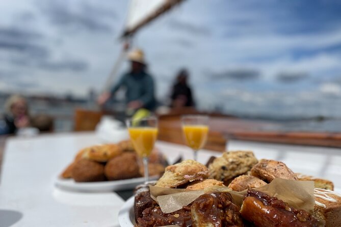Pastries & Prosecco Aboard a Tall Ship in Boston Harbor - The Crew Makes the Ride: Captain Fredo, Jess, and Max