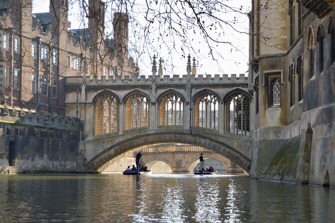 Shared Punt Tour - Cambridge - Trinity and Trinity Hall: Wren and Jerwood Libraries, plus Garret Hostel Bridge