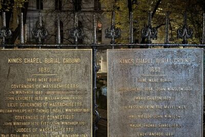 Spirits Of The Dead - A Boston Ghost Tour - King’s Chapel Burying Ground: the oldest colonial site with ghost-hunter energy